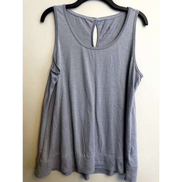 Calvin Klein Tops - Calvin Klein Gray Swing Tank Keyhole Back Logo Detail Size L